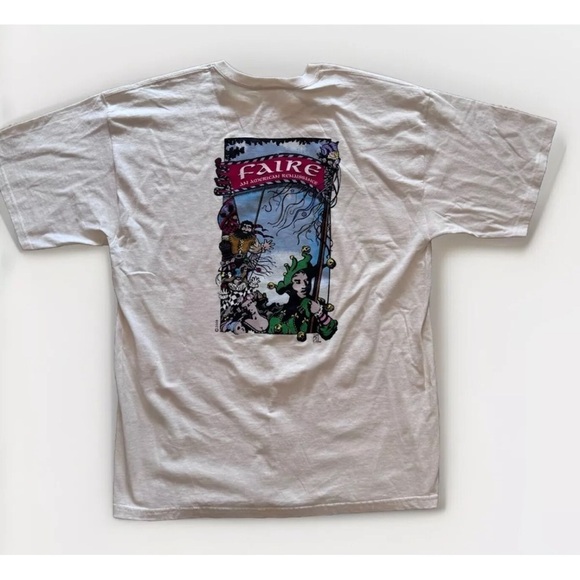 An American Renaissance Faire Mens T Shirt XL 100% Cotton Jester Graphic 2008 - Picture 1 of 7